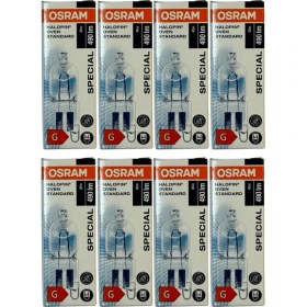 Resim Osram Halopin Oven 40W 2700K (Sarı Işık) G9 Duylu Halojen Fırın Ampulü (8 Adet) 