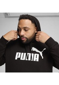 Resim Puma Erkek Ess No. 1 Logo Hoodie Eşofman Üst 68257201 Siyah 