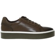 Resim Fabrika Haki Erkek Deri Sneaker ANSEON Fabrika
