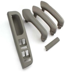 Resim Yan Sanayi Volkswagen Golf4 Iç Kapı Kolu Komple Set (GRİ) 1998-2004 Model Arası Araçlara Uyumlu 1J0867171A 