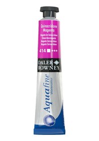 Resim Daler Rowney Aquafine Tüp Sulu Boya 8ml 414 Quinacridone Magenta 