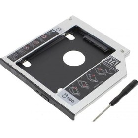 Resim Comtech 9.5mm Sata HDD Harddisk Caddy Kızak Kutu Laptop SSD Notebook İkinci HDD Takma 