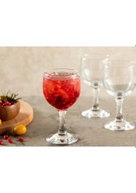 Resim English Home Helen Cam 3'lü Kadeh 240 Ml 