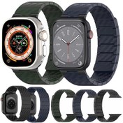 Resim Sones iOS Uyumlu Watch Se 2022 İçin 44mm Karbon Fiber Manyetik Döngü Watch Band 