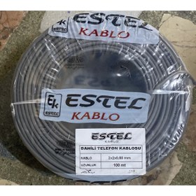 Resim Estel 2x2x0,50 Telefon Kablosu 100 Mt 