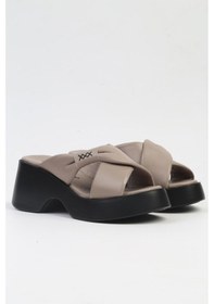 Resim Pierre Cardin Pc-7196- 3968 Vizon-kadın Platform Terlik Vizon 