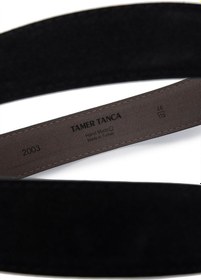 Resim Tamer Tanca Erkek Hakiki Deri Siyah Süet Spor Kemer 171 2003 Erk Kmr Y25 Sıyah Suet Siyah 