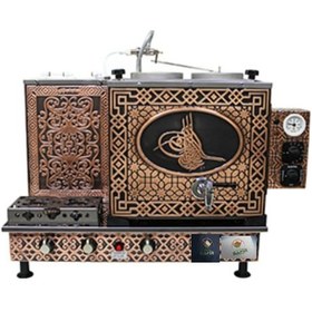 Resim 2 Demlikli Bakır Çay Ocağı Bakır Çay Kazanı Elektrikli Tuğra Modl 