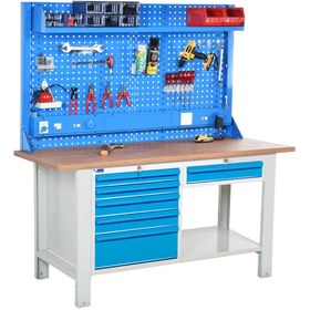 Resim starçelik Atölye Çalışma Tezgahı (1600x720x830-930/1844 mm) 