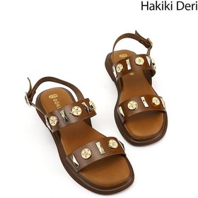 Resim Gönderi(R) Gönderi R Kadın Taba Aksesuarlı Hakiki Deri Sandalet Dyza55945128 