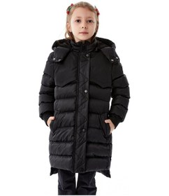 Resim Benitto Kids Kız Çocuk Kapüşonlu Kışlık Şişme Mont 51356 Siyah 