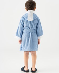 Resim Pueri | %100 Pamuk Unisex Çocuk Bornozu - Pembe / 2 - 4 Yaş 