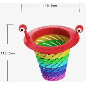 Resim Renkli 6 Kademeli Lavabo Süzgeci 