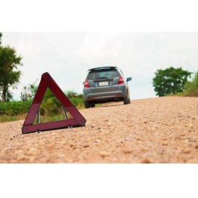 Resim Kkdavm MAPEKS 1 kg Yangın Tüpü ve 2 Reflektör ile Kayma Takozu Oto Trafik Seti 3 Parça 