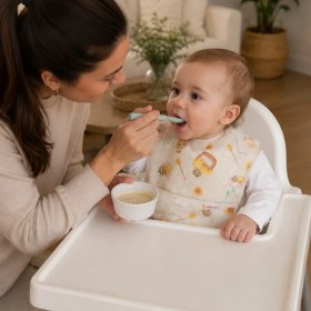 Resim Mammam Always By Your Side Sevimli Arılar Bebek Mama Önlüğü (6-24 Ay) 