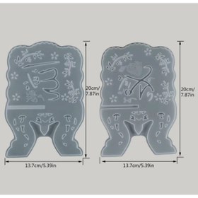 Resim adarya Epoksi Silikon İkili Rahle Kalıbı Kitap Standı 