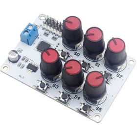 Resim KONTAKTEK 6 Kanal Potansiyometreli Servo Motor Kontrol Kartı 
