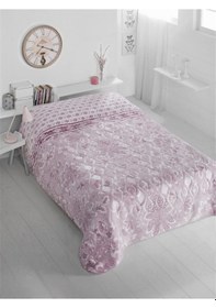 Resim Sarar Çift Kişilik Battaniye Mürdum Mürdüm 