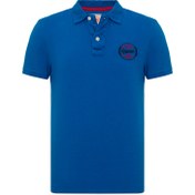 Resim Routefield Power Erkek Mavi Polo Tişört 