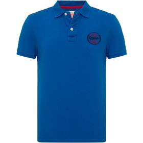 Resim Routefield Power Erkek Mavi Polo Tişört 