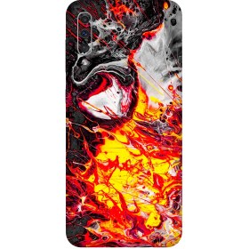 Resim PapsCover Samsung A50 Kaplama Volkanik Yağlı Boya 