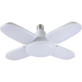 Resim Pervane Led Ampül 4 Kanatlı 220v 60w 6000 Lümen Beyaz E27 Volemı 