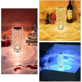 Resim Sevgililer Günü İçin Hediye Kristal Lamba Sevgiliye Hediye Usb Şarjlı Gece Lambası Renkli 