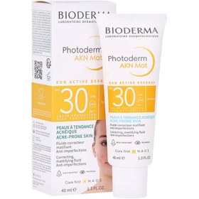 Resim Bioderma photoderm akn mat spf 30 güneş koruyucu 40 ml 