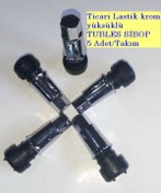 Resim Dubleks Tubles Lastik Sibobu Ticari Araç İçin Krom Yüksüklü Takım 5 Adet 
