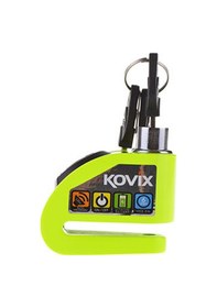 Resim Kovıx Kd6-Fg Alarmlı Disk Kilit Neon Sarı N11.5281 