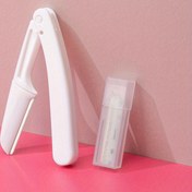 Resim 1 Adet Güvenli Katlanır Yüz Tıraş Makinesi & Bileme Keskin Ağ - Plastik Manuel İletim, Pil/Elektrik Dışı, Çelmel Tutma Saplı ve Koruyucu Kapaklarla Kompakt Ta 
