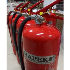 Resim Mapeks Kalite - 6 kg Tozlu Yangın Söndürme Tüpü - Yeni Tip 