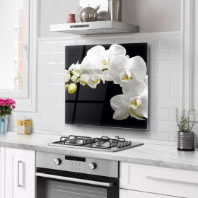 Resim Olinpa Ocak Arkası Cam Koruyucu Tezgah Ankastre Arkası Koruyucu 50X50 cm | 