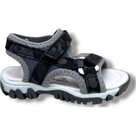 Resim Arzen Bebe 226-26 Cırtlı Kamuflaj Desenli Anatomik Erkek Çocuk Sandalet 22-25 Siyah 