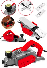 Resim Schatz 800W Sjs Metal Şanzıman Bakır Sargı Motor Çift Bıçaklı Planya Rende Makinesi Kırmızı + 2 Uç 