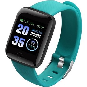 Resim Springsun 1.3" Dokunmatik Ekranlı Spor Saati Su Geçirmez Fitness Takipçisi Kan Basıncı Kalp Atış Hızı Kan Akıllı Saat (İthalatçı Garantili) 