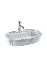 Resim Lena E-2114M1 Tezgahüstü Lavabo Beyaz 