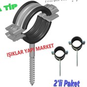 Resim ece life Boru Kelepçesi -Trifonlu Kelepçe -Doğalgaz -Kısa Tip - ½'' (Pk.İçi/Ad.: 2Adet) 