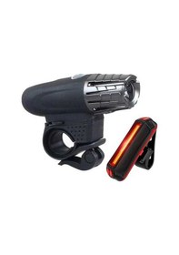 Resim Maoyaya Yağmur Siyah Ön+kuyruk-lambası Lümen Işık Dolıty Bisiklet 200 Xa Siyah 