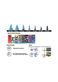 Resim Uni Posca Pcf-350 Boyama Markörü 1-10 Mm Fırça Uç Yeşil 