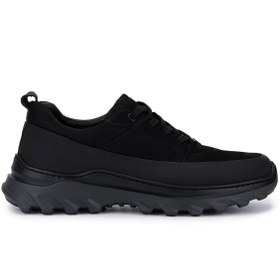 Resim Tamer Tanca Erkek Hakiki Deri Siyah Mat/Siyah Sneakers & Spor Ayakkabı 