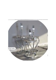 Resim Mim Gümüş Kavanoz Zigon Sehpa Gümüş 