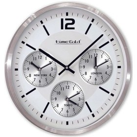 Resim Time Gold 4'Lü Dünya Saati Metal 50 Cm Altın 