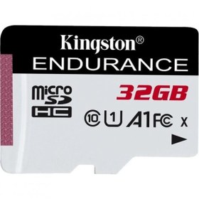 Resim Kingston SDCE-32GB 32GB microSDHC Endurance 95R-30W C10 A1 UHS-I Card Only Hafıza Kartı 