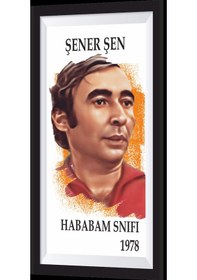 Resim şener şen yeşilçam temalı çerçeve görünümlü mini ahşap poster 