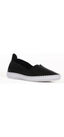 Resim Bueno Shoes Siyah Flotter Deri Kadın Düz Babet 01WE1806 01WE1806 