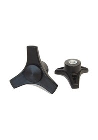 Resim Ptb31016 Plastik Yıldız Tutamak 3 Kollu Burçlu Çap:100Mm M16 