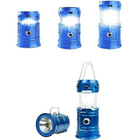 Resim Solar Şarjlı Kamp Lambası Güneş Enerjili Kızaklı Kamp Feneri Çadır Feneri Led Işıldak Diğer 