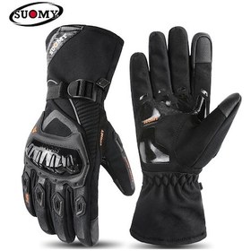 Resim Kışlık Motosiklet Eldivenleri Her Mevsim İçin Su Geçirmez Ve Sıcak 