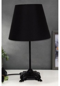 Resim Doğu Abajur Siyah Siyah 